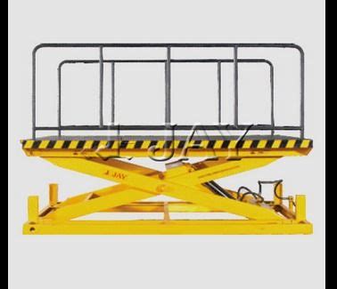 Brown Electric Scissor Lift Table at Best Price in Ahmedabad | Jay Equipment & Systems Pvt. Ltd.