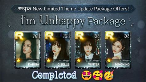 Superstar Smtown Completed Aespa I M Unhappy Limited Theme Youtube