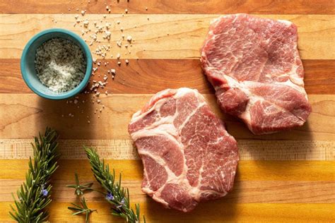 Organic Pork Blade Steaks 2 Count Sunbasket