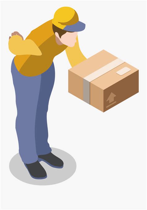 Courier Parcel Clip Art - Courier Delivery Png , Free Transparent ...