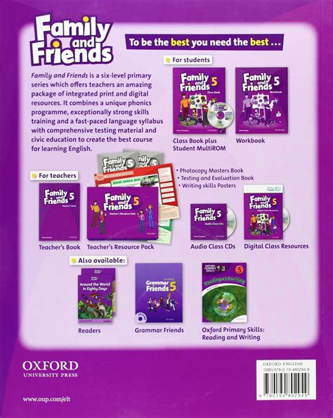 Книга Підручник Family & Friends 5 Class book + MultiROM купити ...