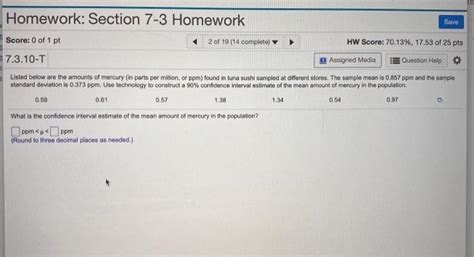 Solved Homework Section Homework Save Score Of Pt Chegg