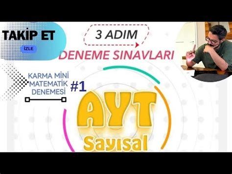 MEB 3 ADIM AYT MATEMATİK MİNİ DENEME 1 sinavtarzisoru ösym