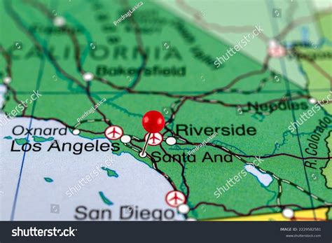 346 Santa Ana California Map Images, Stock Photos, 3D objects ...