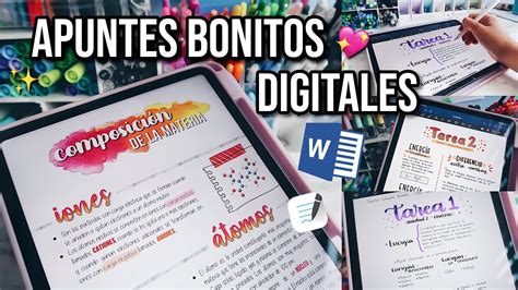 Apuntes Bonitos Digitales En Word Ipad Pro Danielagmr Youtube