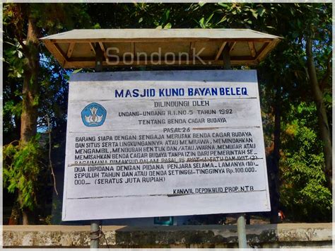 Masjid Kuno Bayan Beleq Lombok Utara Jalan Jalan Makan Makan