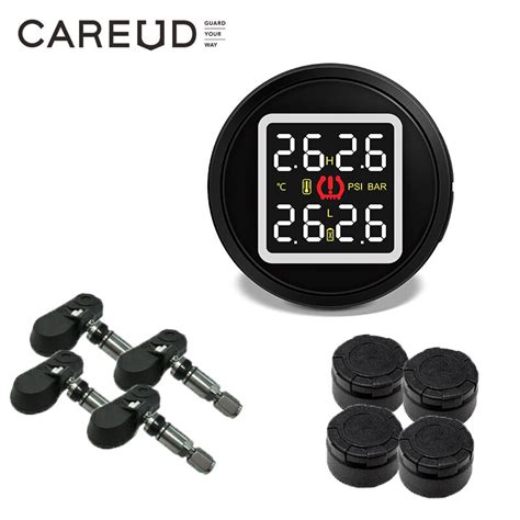 Tpms Careud Cigarette Lighter Type Car Tire Pressure And Temperature