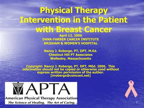 Ppt Physical Therapy Intervention In The Patient With Breast Cancer Powerpoint Presentation