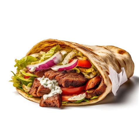 Premium Photo Isolated Doner Delights Premium Graphics For Your