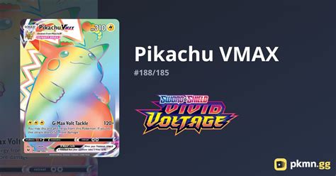 Pikachu Vmax Vivid Voltage Pkmn Gg