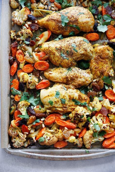 Sheet Pan Curry Chicken And Vegetables Lexis Clean Kitchen