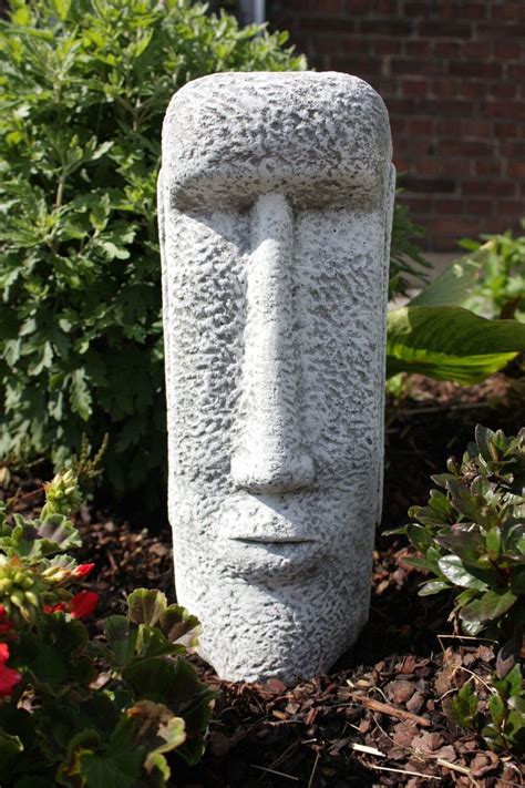 Ancient Moai Head Sculpture Unique Moai Figurine Stone Head - Etsy | Easter island statues, Tiki ...