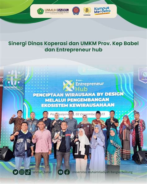 Sinergi Dinas Koperasi Ukm Prov Kep Babel Selenggarakan Enterpreneur