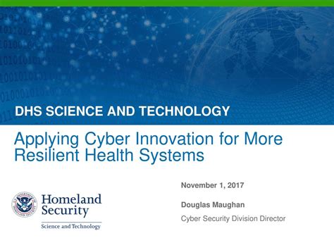 Applying Cyber Innovation For More Resilient Health Systems Ppt Download