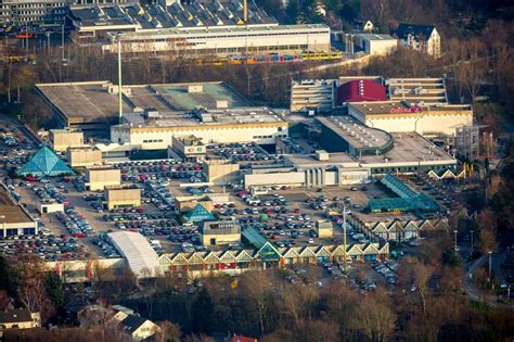 Mülheim an der Ruhr von oben Gebäude des Einkaufszentrum RRZ Rhein