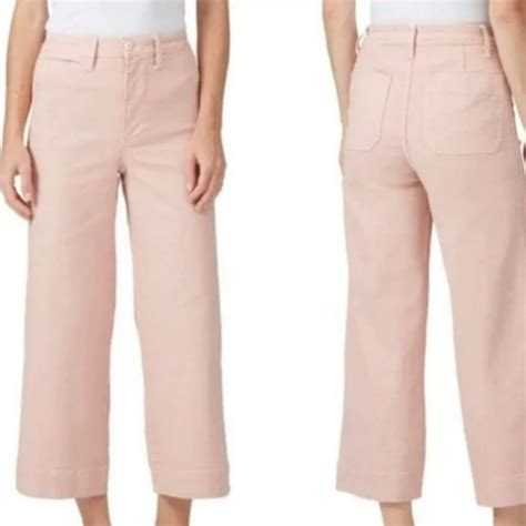 Madewell Jeans Madewell Emmet Crop Wide Leg Capri Pant Pink