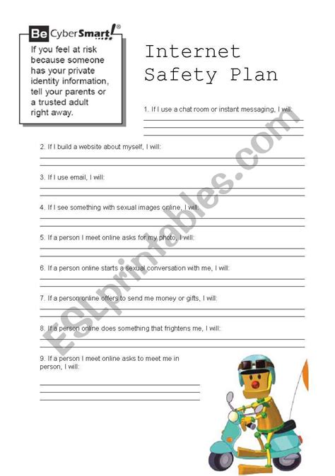 Online Safety Free Printable Internet Safety Worksheets Printable