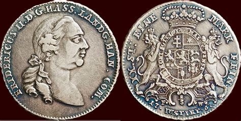 Gulden 1767 F GERMANY HESSEN KASSEL KURFÜRSTENTUM FRIEDRICH II