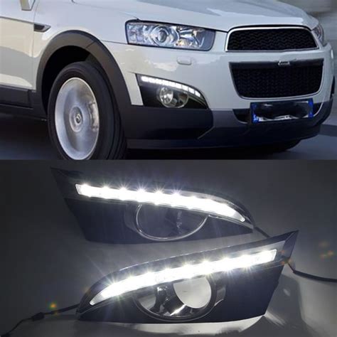 รีเลย์สัญญาณเลี้ยว2ชิ้นอุปกรณ์แต่งรถ12v Led Drl Lampu Jalan กลางวันพร้อมช่องไฟตัดหมอกสำหรับ