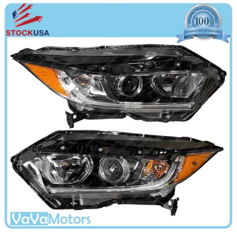 Fits 2019 2022 Honda HRV HR V Halogen W LED DRL Headlight Assembly