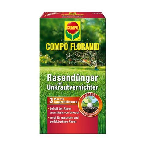 Unkraut frei COMPO Floranid Rasendünger mit Unkrautvernichter 3kg