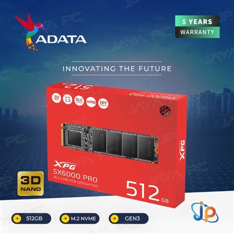 Jual Adata Ssd Xpg Sx Pro M Pcie Gen Nvme Gb D Nand Gb