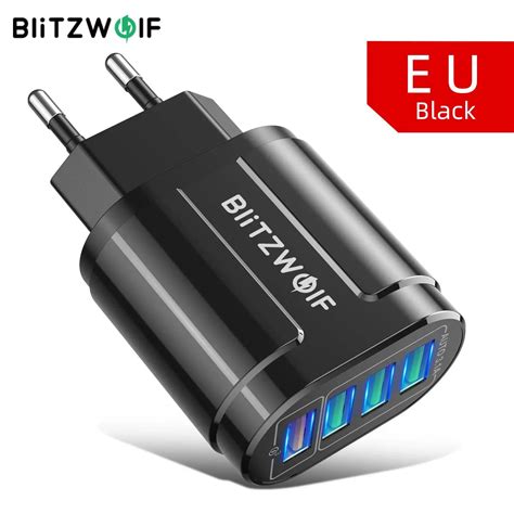 Blitzwolf BK 385 48w 4 Usb Ports Qc 3 0 Schnell Ladeger T Wand Reise