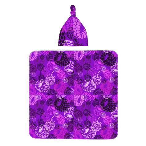 Sikiie Berry Raspberry Baby Newborn Receiving Blanket With And Beanie