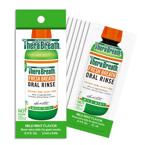 SG Stock TheraBreath Fresh Breath Oral Rinse Mouthwash Mild Mint