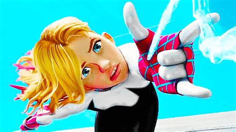 Gwen Falls For Miles Scene Spider Man Across The Spider Verse 2023