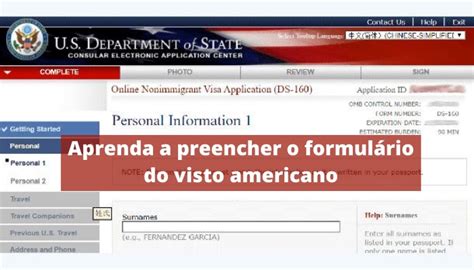 Formul Rio Ds Aprenda A Preencher Para Solicitar O Visto Americano