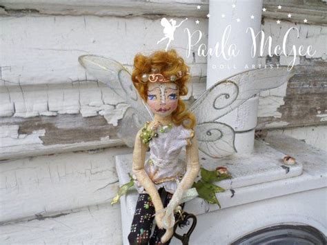 Ooak Fairy Doll Gemma Fern Krystalwing Flower Fairy Art Doll Etsy