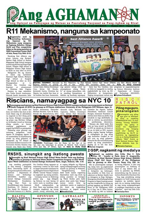 News Writing Exercises For Elementary Philippines Year 7 8 E