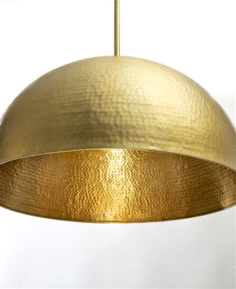 Brushed Brass Hammered Dome Pendant Light Fixture Artofit