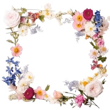 Aesthetic Floral Frame Frame Minimalist Aesthetic Png Transparent