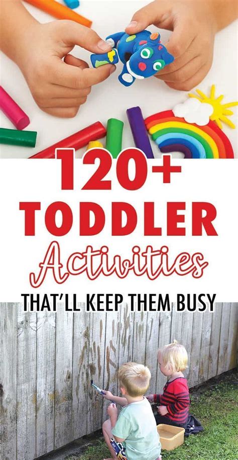 120 of the best activities to keep toddlers busy – Artofit