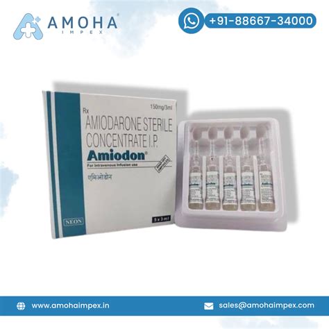 Unisex Amiodon Mg Injection Packaging Size Vial At Rs Piece