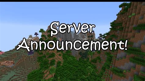 Server Announcement Youtube