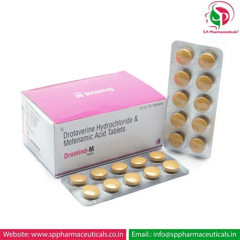 DROTAVERINE 80 MG MEFENAMIC ACID 250MG TABLET At Rs 980 Box