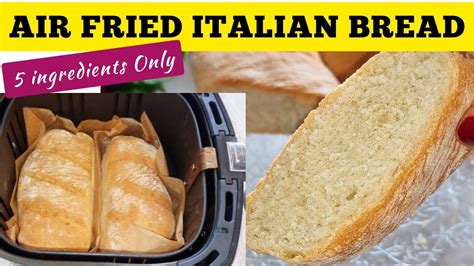 Easy Italian Bread 🍞 Recipe In The Air Fryer How To Make Air Fried Bread At Home Youtube