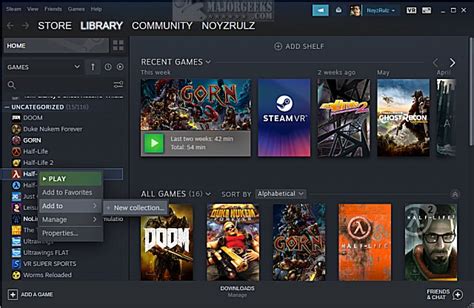 How to Categorize Your Steam Games With Collections - MajorGeeks