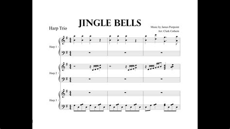 Jingle Bells Harp Trio Sheetmusicplus Arr Clark Cothern Youtube