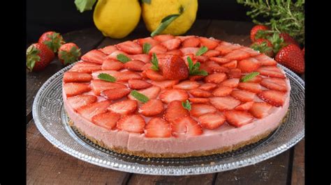 Tarta De Fresas Sin Horno YouTube