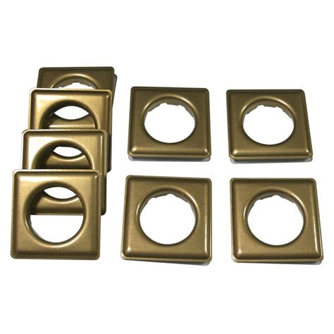 Fast Set 12 Square Metal Grommets Antique Brass