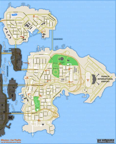 Cartes De Gta Iv Map Grand Theft Auto Iv Gta