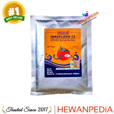 Jual Boster Inrofloxs Gr Serbuk Obat Antibiotik Ikan Udang