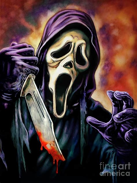 Ghostface Painting By Scott Spillman Pixels