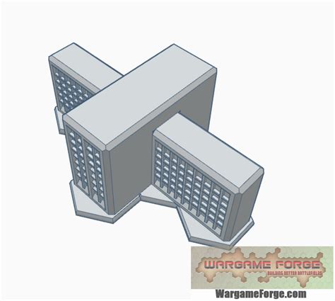 Stl Datei Sci Fi Geb Ude Mit Hex Basis Herunterladen Design Zum D