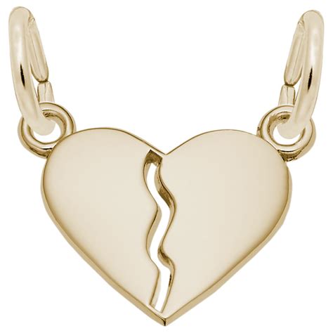 Petite Break Apart Heart Charm Rembrandt Charms