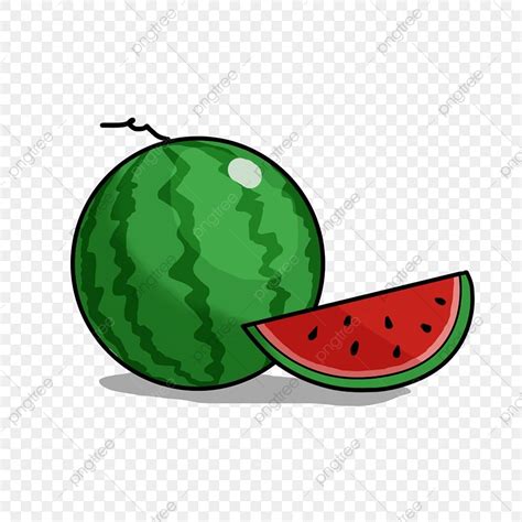 Sliced Watermelon Clipart Transparent Background Cut A Slice Of